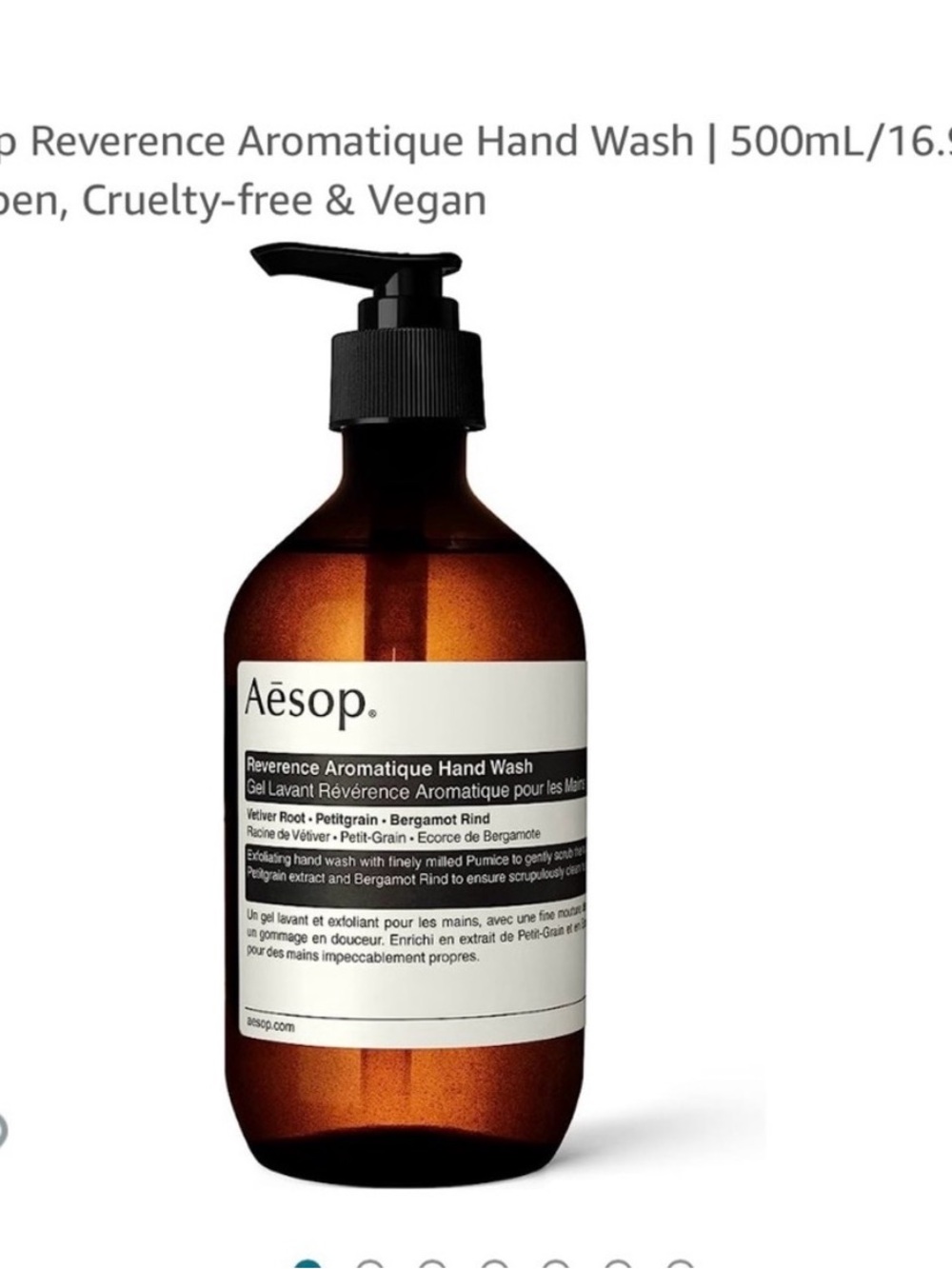 Aesop reverence aromatique hand wash soap 16.9 fl oz